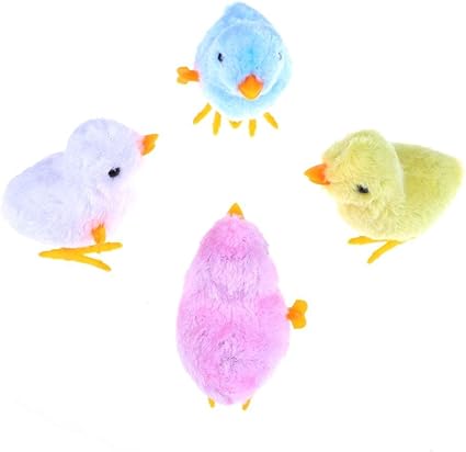 VIPECO Durable Plush Chicken Clockwork Cute Interesting Kid Animal Plush Toy(Random Color)