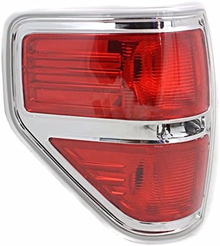 Wholesale Parts Fits 09-14 F150 Styleside Left Driver Tail Lamp Unit Assembly w/Chrome Trim