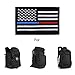 2 Pieces Tactical USA Flag Patches -Thin Red and Blue Line American Flag US Military Patch Tactical Firefighter& Police