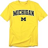 Official Collegiate Arch Logo Secondary Unisex Adult T Shirt Collection 1