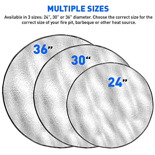 Deck Protector Fireproof Mat Fire Pit Pad Deck Protector Great for