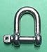 US STAINLESS Stainless Steel 316 Forged D Shackle 3/8