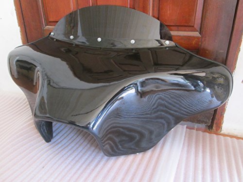 USA F12 GC+ F18 Harley Batwing Fairing Windshield 4 Softail Fat Boy Fatboy Heritage Deluxe Custom Slim 4x5 Speaker Holes