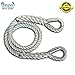 Mooring Line Pendant with 2 Thimbles 100% Nylon Rope.(TS 6400 Lbs.) Made in USA (1/2 in x 8 ft)