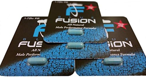 Bluefusion all Natural Male Performance Enhancement Supplement Energy, Stamina and Endurance. (4 Pills) by Naturel