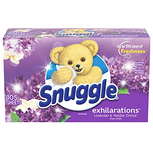Snuggle Exhilarations Fabric Softener Dryer Sheets, Lavender & Vanilla