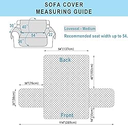 Luxshare Home Reversible Loveseat Sofa Covers Couch