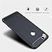 Google Pixel 2 Case, Vinve [Slim Thin] Carbon Fiber TPU Shock Absorption Anti-Scratches Flexible Soft Protective Case Cover for Google Pixel 2 - Blue