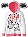 Freeze Little Girls' Snoopy Toddler Girl Fleece Hoodie with Ears, White, 3T