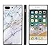 BesteeCase Marble Square Case for iPhone 7 Plus, iPhone 8 Plus Case, Retro Classic Stylish Soft TPU and Hard PC Shockproof Cover Case for iPhone 7 Plus/8 Plus (5.5 Inch)