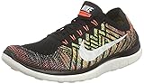 Nike Men's Free 4.0 Flyknit Running Shoe, BLACK/SAIL-HYPER ORANGE-UNIVERSITY BLUE, Size 10.5 D(M) US