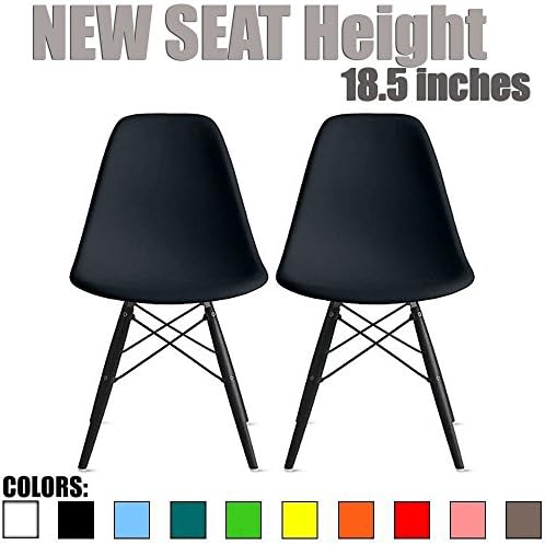 2xhomeBlack Modern Ergonomic Executive Mid Back PU Leather No Arms Rest Tilt Adjustable Height Wheels Cushion Lumbar Support Swivel Office Chair Conference Room Home Task Desk Armless