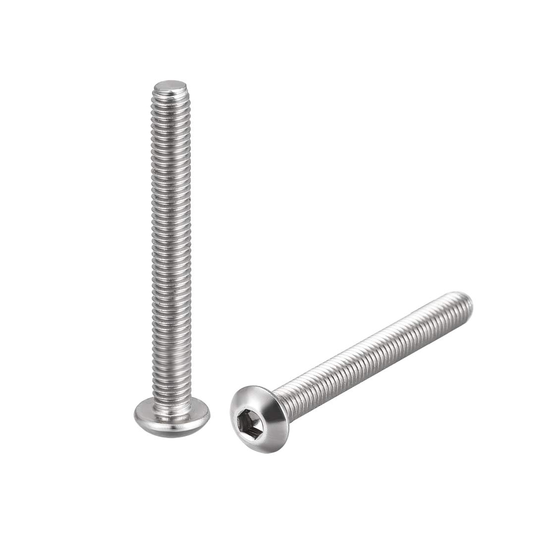 uxcell M3x25mm Machine Screws Hex Socket Round Head Screw 304 Stainless Steel Fasteners Bolts 20pcs