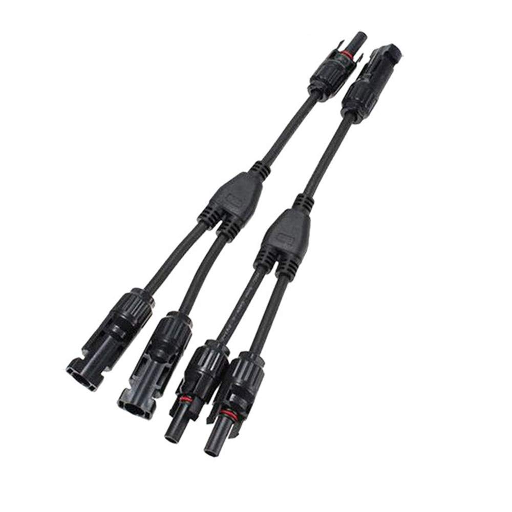 Solar connector Y branch parallel adapter Solar panel cable Photovoltaic plug distributor