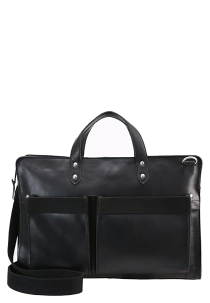 Pier One Mens Briefcase in Black