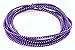 Chinese Jump Rope for Kids - Elastic Fitness Game - Knotted Loop - by B&D Supply (Purple, 8 Foot (Single))