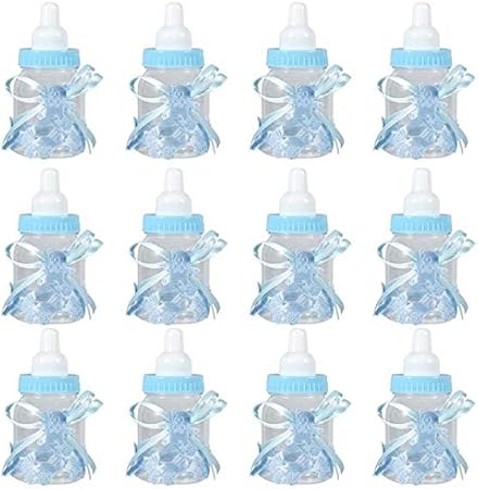 Domilay 24pcs Scatole Di Caramelle Un Forma Di Biberon Carine Per Eventi Battesimo Festa Di Compleanno Compleanno Baby Shower Favors Regali Decor Blue Amazon It Casa E Cucina