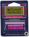 Kreinik BF-024L Blending Filament 50m Metallic Thread for Sewing, 55-Yard, Fiery Fuchsia