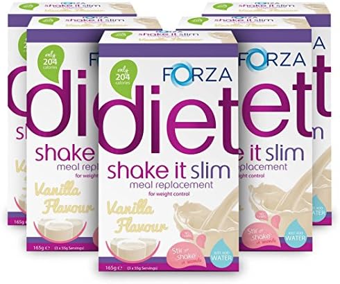 Slim Meal Replacement Shake - Diet Shakes - Weight Loss - Vegan Protein Powder Drink - 7 Day Supply - Vanilla