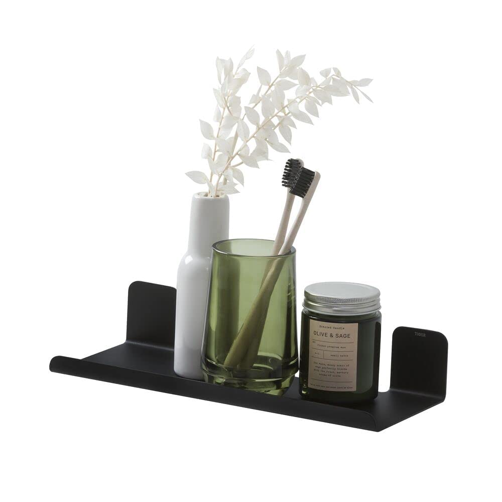 Tiger Colar Bathroom Shelf 30 cm Black