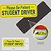 CARBATO Student Driver Magnet Safety Sign Reflective Vehicle Bumper Sticker for New Drivers, 10 x 3.5 Inch, Pack of 3