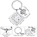 2 Pack Teacher Keychain for Women, Thank You Gift for Thanksgiving Christmas (A)