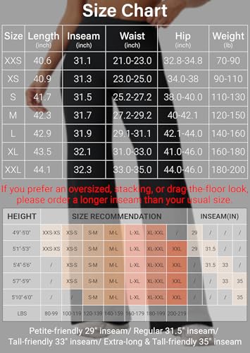 YEOREO Ease Workout Leggings Womens No Front Seam Straight Leggings 29"/ 31.5"/ 33"/ 35" High Waist Buttery Eddiy Yoga Pants