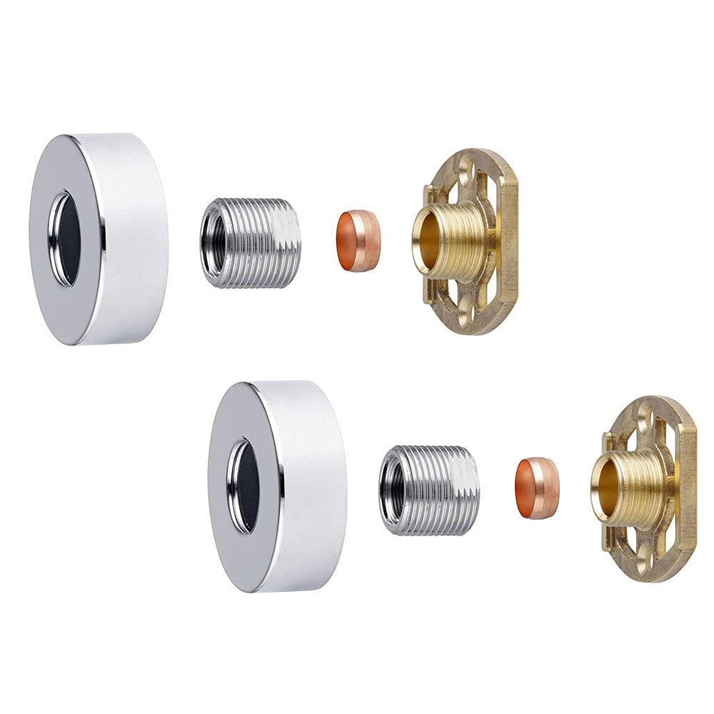 Excel Home Easy Shower Mounting Systems for Strong Shower Valve Connections and Leak Free installations (Circle Exposed Plate)