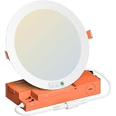 6 Inch LED Recessed Emergency Lights and Everyday Normal Lighting in One | 9W/12W/15W and 2700-5000K 5CCT Tunable Ultra-Thin Downlight, 90Mins Battery Backup for Basement, Stairway, Exits, Entrance