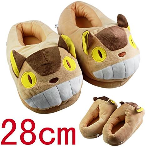 Anime Totoro Catbus Cartoon Plush Slippers Warm Shoes