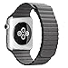 top4cus Apple Watch Band 42mm Leather Loop with Adjustable Magnetic Closure iWatch Band Replacement Bracelet Strap for Apple Watch 42mm Model Series 1 and Series 2 - Storm Gray