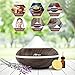 Aiho Aromatherapy Essential Oil Diffuser 200ML 5-in-1 Cool Mist Mini Ultrasonic Humidifier with 7 Color Changing Lamps 4 Timer Settings and Waterless Auto Shut-Off (Dark Brown)thumb 4