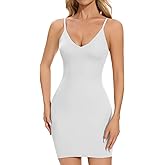 MISS MOLY Shapewear Dress Slip for Women Full Slip Tummy Control Body Shaper Seamless Cami Dress with Adjustable Strap
