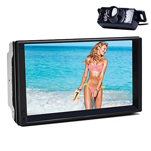 Tmaxlife Android 5.1.1 Lollipop Car MP3 Player In Dash Touch Screen with Navigation Car Stereo Bluetooth Double Din 7 Inch Head Unit Quad Core 1.6GHz 16GB Memory Support WiFi+Reversing Camera