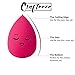 Crafteeze 6pcs Beauty Makeup Blender Sponges - Bonus Facial Exfoliating Cleanser Brush - Cosmetic Blending and Contour Applicator Set for Powder, Cream, Concealer, Blush, Primer and Foundation