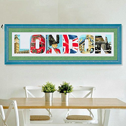 London glimps cross stitch kits, 14ct, DMC cott