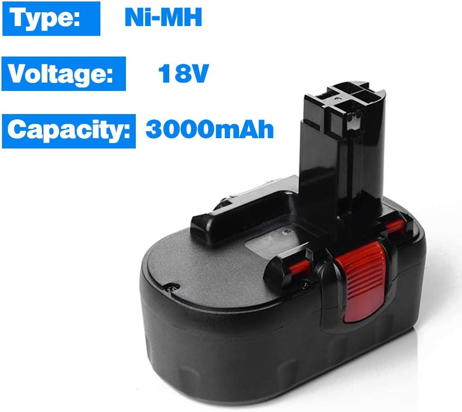 VANTTECH 18V 4.8Ah Ni-MH BAT025 Replacement for Bosch 18V Battery BAT181 BAT025 BAT180 BAT026 BAT160 BAT189 GSR18 - Image 3