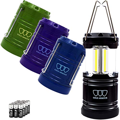 Gold Armour LED Camping Lantern, Battery Powered LED Lanterns, 500