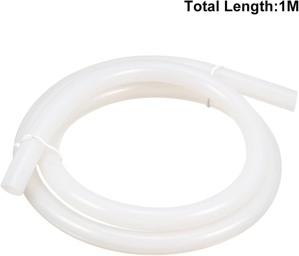 Sourcingmap Silicone Tube 5mm(1/5") ID x 7mm(7/25") OD 3.3' Flexible Silicone Rubber Tubing Water Air Hose Pipe Translucent for Pump Transfer - Image 4