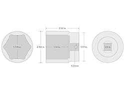 TEKTON 1/2 Inch Drive x 1-7/8 Inch 6-Point Impact