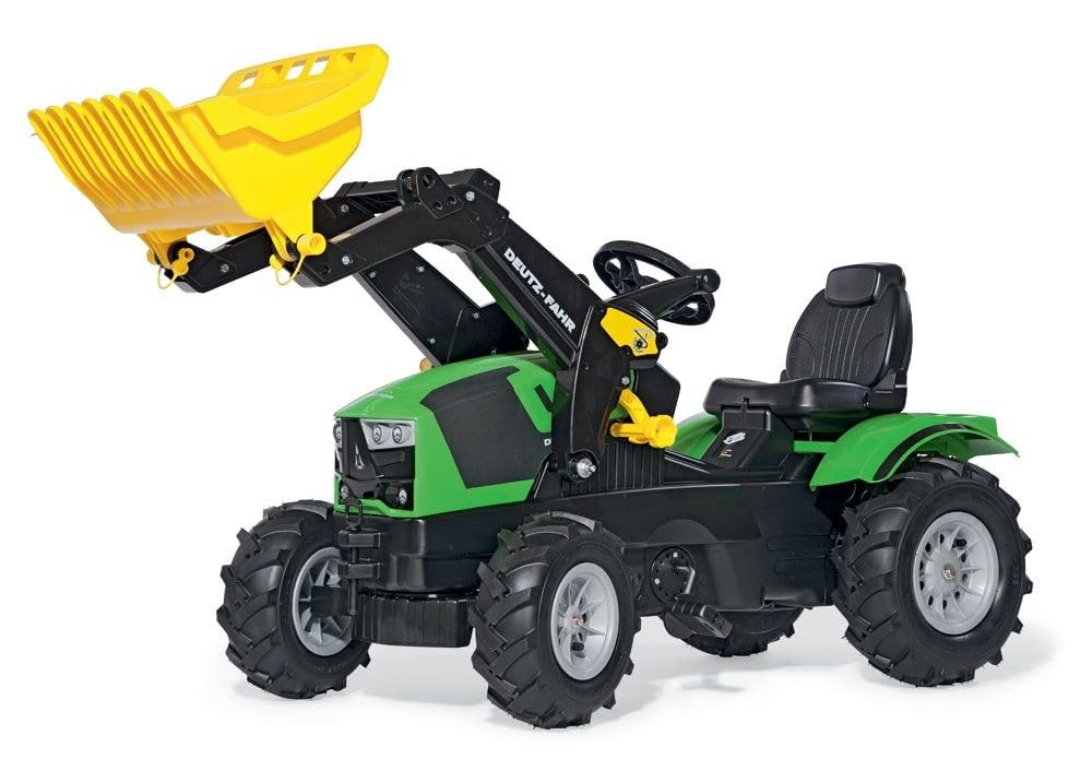 rolly toys Farmtrac Deutz-Fahr 5120 61 121 8 Pedal Tractor with Inflatable Tyres