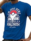 LeRage Shirts I'm Just Here for The Poke Leave Me Alone Men's Blue Large