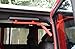 Auxmart Rear Grab Handle Grab Bar Solid Steel for Jeep Wrangler 2007-2017 2/4 Door Red
