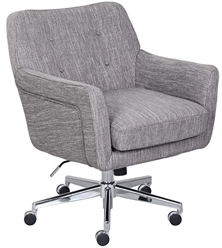 Serta Style Ashland Home Office Chair, Twill Fabric, Gray