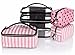 Victoria's Secret Train Case Cosmetic Makeup Bags 4 piece Travel Case