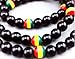 Lingduan Jamaican Rasta Bracelet And Necklace Set - Handmade Jewelry - Flag Of Jamaica Tricolor Bracelet Men Women Fashion Jewelry