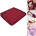 Bassion Newborn Photography Props Newborn Baby Stretch Long Ripple Wrap Yarn Cloth Blanket, Red Wine, One Size