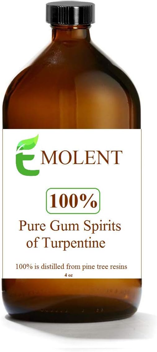 EMOLENT, Pure Gum Spirits of Turpentine 100%, 4 oz