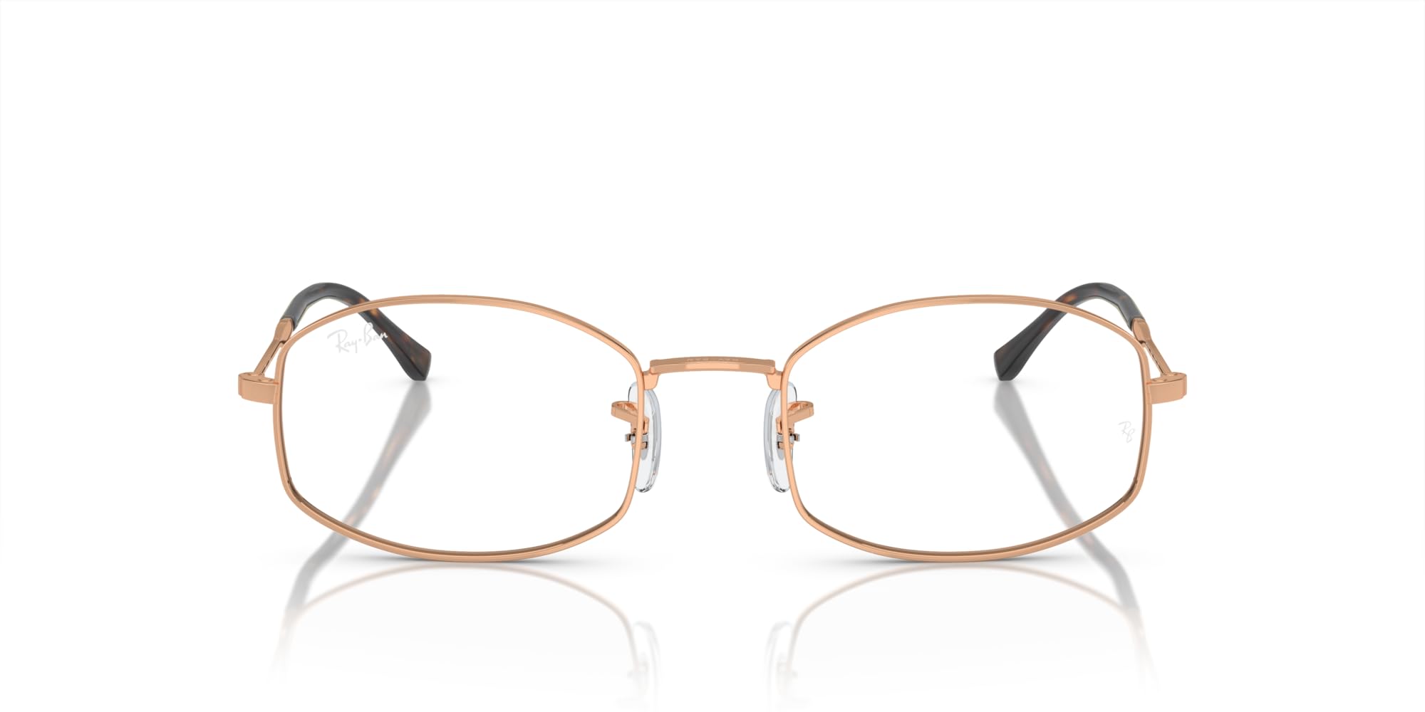 Photo 1 of Ray-Ban RX6510 Oval Prescription Eyewear Frames, Rose Gold/Demo Lens, 50 mm