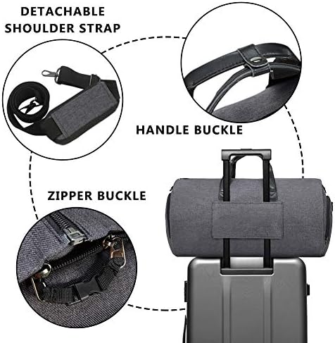 Convertible Garment Bag with Shoulder Strap, Modoker Carry on Garment Duffel Bag for Men Women - 2 in 1 Hanging Suitcase Suit Travel Bags (Black) 5 Convertible Garment Bag with Shoulder Strap, Modoker Carry on Garment Duffel Bag for Men Women - 2 in 1 Hanging Suitcase Suit Travel Bags (Black)